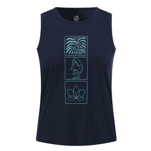 Dare 2B Womens/Ladies Harmonic Mandala Lotus Bamboo Tank Top / Navy